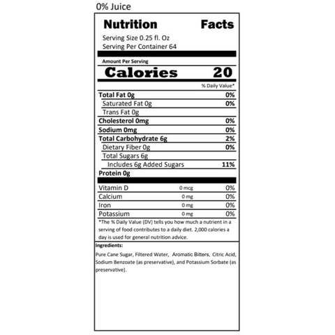 Cocktail Syrup - (64 Servings)