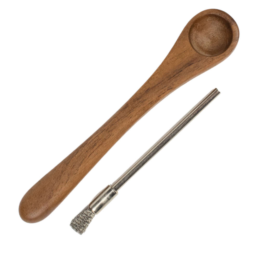 Smokeshow Walnut Wood Spoon & Wire Cleaning Brush