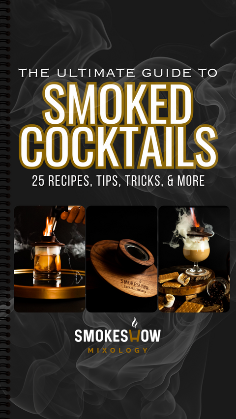 Front cover of the recipe book "smoked cocktails"