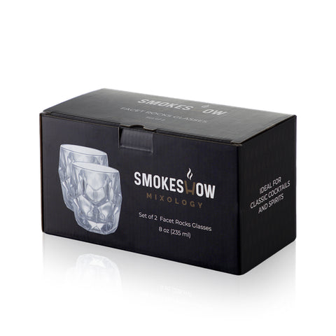 Smokeshow Facet Rocks Glasses (2-Pack)