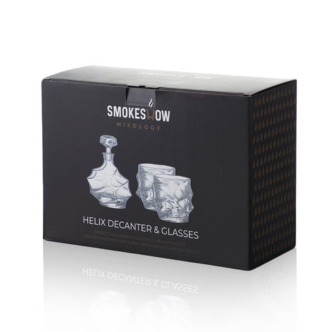 Helix Decanter and Rocks Glass Set