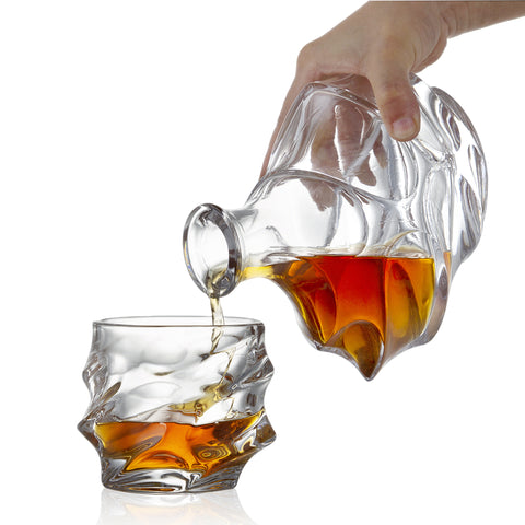 Helix Decanter and Rocks Glass Set