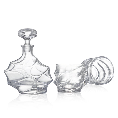 Helix Decanter and Rocks Glass Set